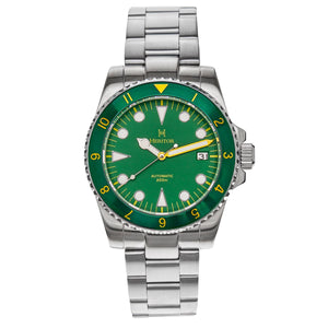 Heritor Automatic Luciano Bracelet Watch w/Date - Green - HERHS1505