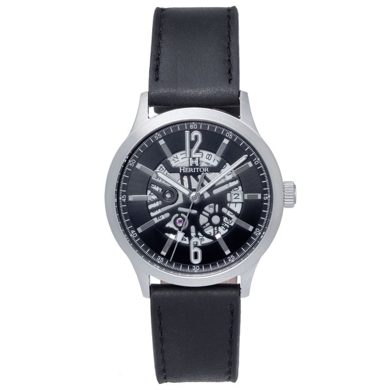 Band Color: Black Genuine Leather; Band Width: 22mm near