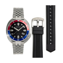 Load image into Gallery viewer, Heritor Automatic Matador Box Set with Interchangable Bands and Date Display - Red/Blue - HERHR9303
