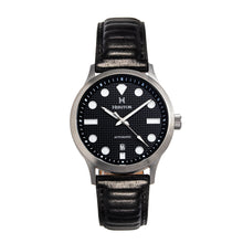Load image into Gallery viewer, Heritor Automatic Bradford Leather-Band Watch w/Date - Black - HERHS1102

