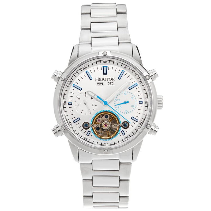 Heritor Automatic Wilhelm Semi-Skeleton Bracelet Watch w/Day/Date - HERHS2101