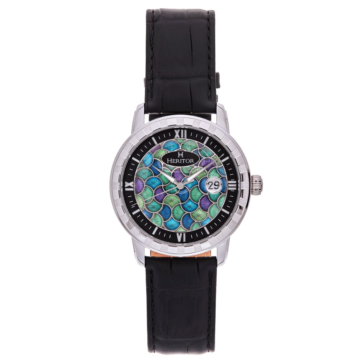 Heritor Watches Reloj Heritor Automatic Vitreous Enamel Heritor