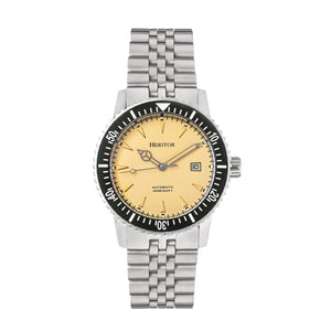 Heritor Automatic Dalton Bracelet Watch w/Date - Crème - HERHS2005