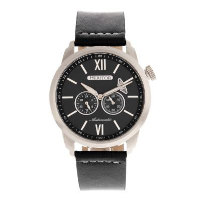 Heritor Automatic Wellington Leather-Band Watch - HERHR8201