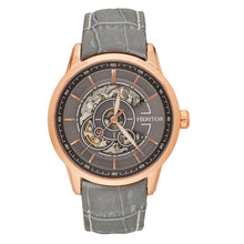 Load image into Gallery viewer, Heritor Automatic Davies Semi-Skeleton Leather-Band Watch - Rose Gold/Gray - HERHS2505

