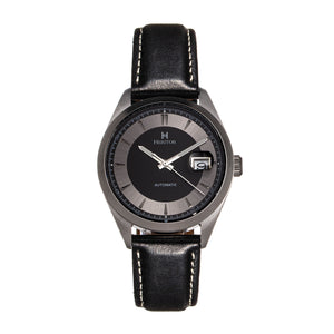 Heritor Automatic Ashton Leather-Band Watch w/Date - Black - HERHS1403
