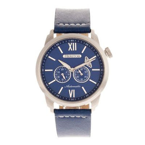 Heritor Automatic Wellington Leather-Band Watch