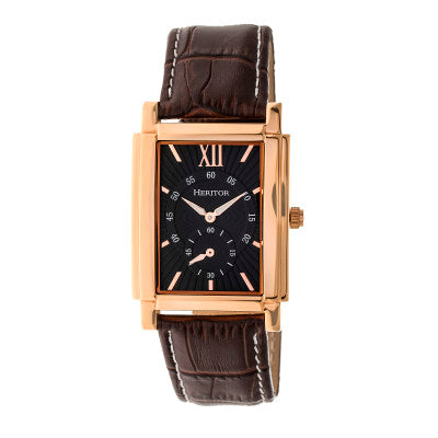 Heritor Automatic Frederick Leather-Band Watch - HERHR6105
