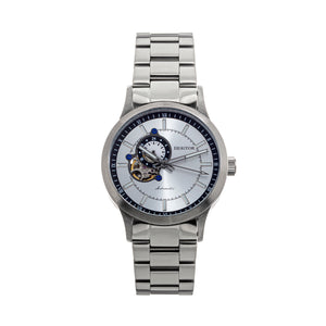 Heritor Automatic Oscar Semi-Skeleton Bracelet Watch - Silver - HERHS1007