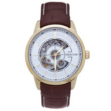 Load image into Gallery viewer, Heritor Automatic Davies Semi-Skeleton Leather-Band Watch - Gold/Brown - HERHS2504
