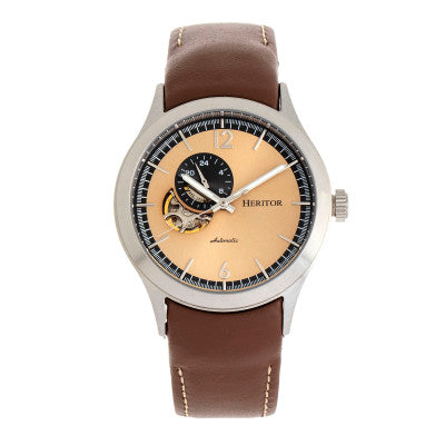 Heritor Automatic Antoine Semi-Skeleton Bracelet Watch - HERHR8505