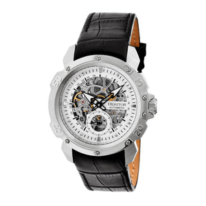 Heritor Automatic Conrad Skeleton Bracelet Watch - Silver - HERHR2503
