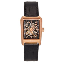 Load image into Gallery viewer, Heritor Automatic Wyatt Skeleton Watch - Gold/Black - HERHS3105
