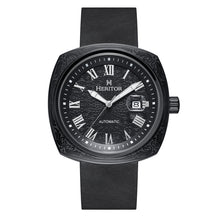 Load image into Gallery viewer, Heritor Automatic Davenport Engraved-Case Leather-Band Watch w/ Date - Black - HERHS3206
