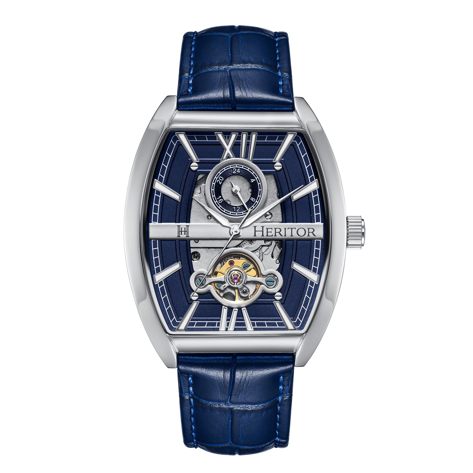 Heritor Automatic Conrad Men's Watch Silver Band Silver Case