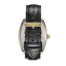 Load image into Gallery viewer, Heritor Automatic Masterson Semi-Skeleton Leather-Band Watch - Gold/Black - HERHS3503
