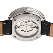 Load image into Gallery viewer, Heritor Automatic Jasper Skeleton Leather-Band Watch - Silver/White - HERHR8703
