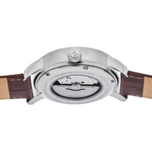 Load image into Gallery viewer, Heritor Automatic Protégé Leather-Band Watch w/Date - Silver/Brown - HERHS2902
