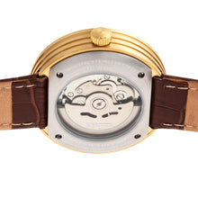 Load image into Gallery viewer, Heritor Automatic Jasper Skeleton Leather-Band Watch - Gold/White - HERHR8706
