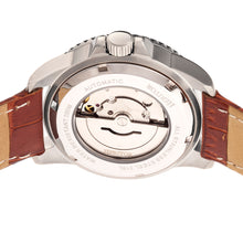Load image into Gallery viewer, Heritor Automatic Lucius Leather-Band Watch w/Date - Silver/Brown - HERHR7808
