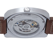 Load image into Gallery viewer, Heritor Automatic Gatling Skeletonized Leather-Band Watch - Silver/Light Brown - HERHS2302
